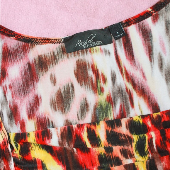 y2k Black/Red Fire Cheetah Print Ruched Tank Top - Picture 2 of 8